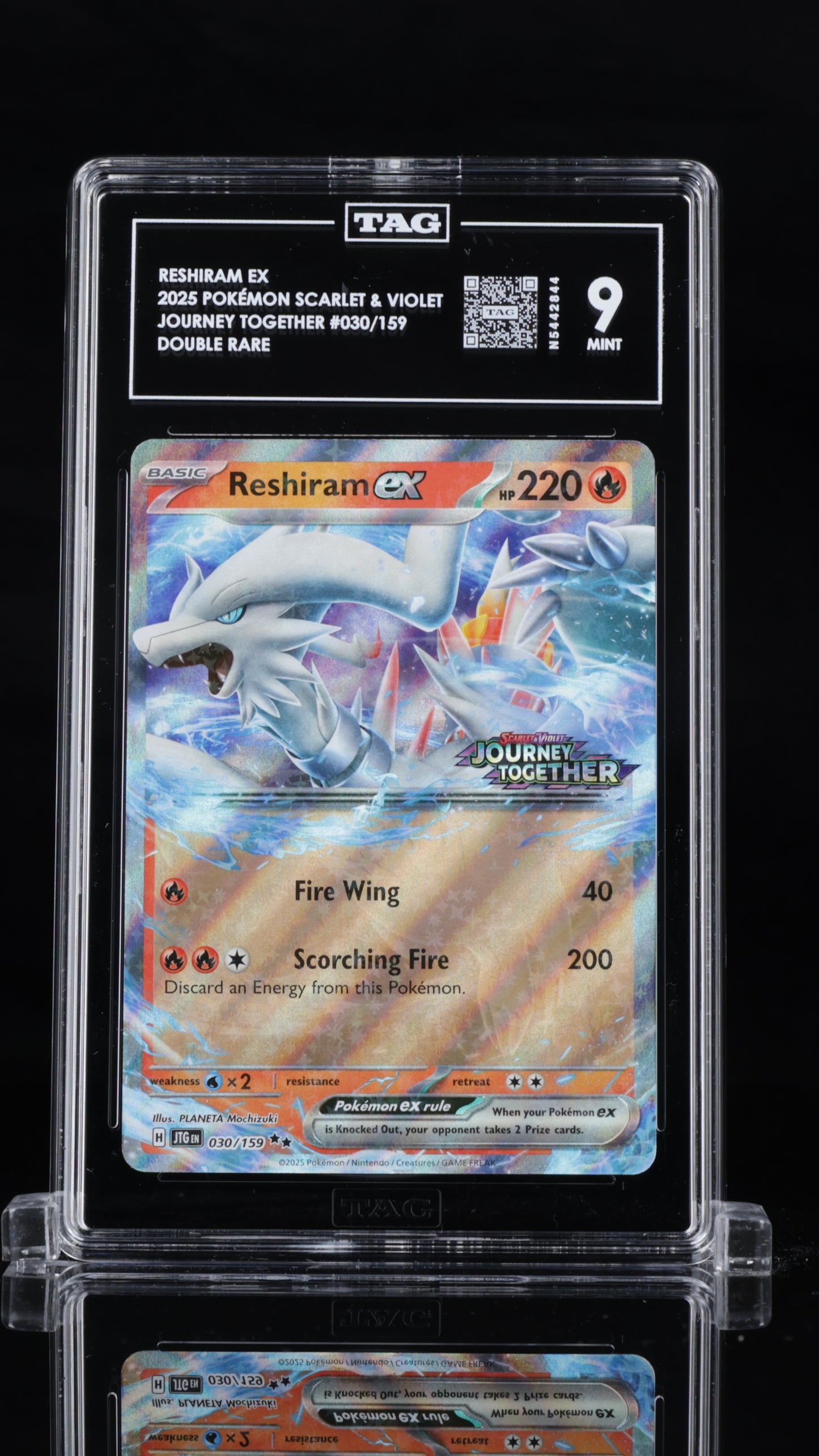 Reshiram Ex- #30 Journey Together Stamped- TAG 9