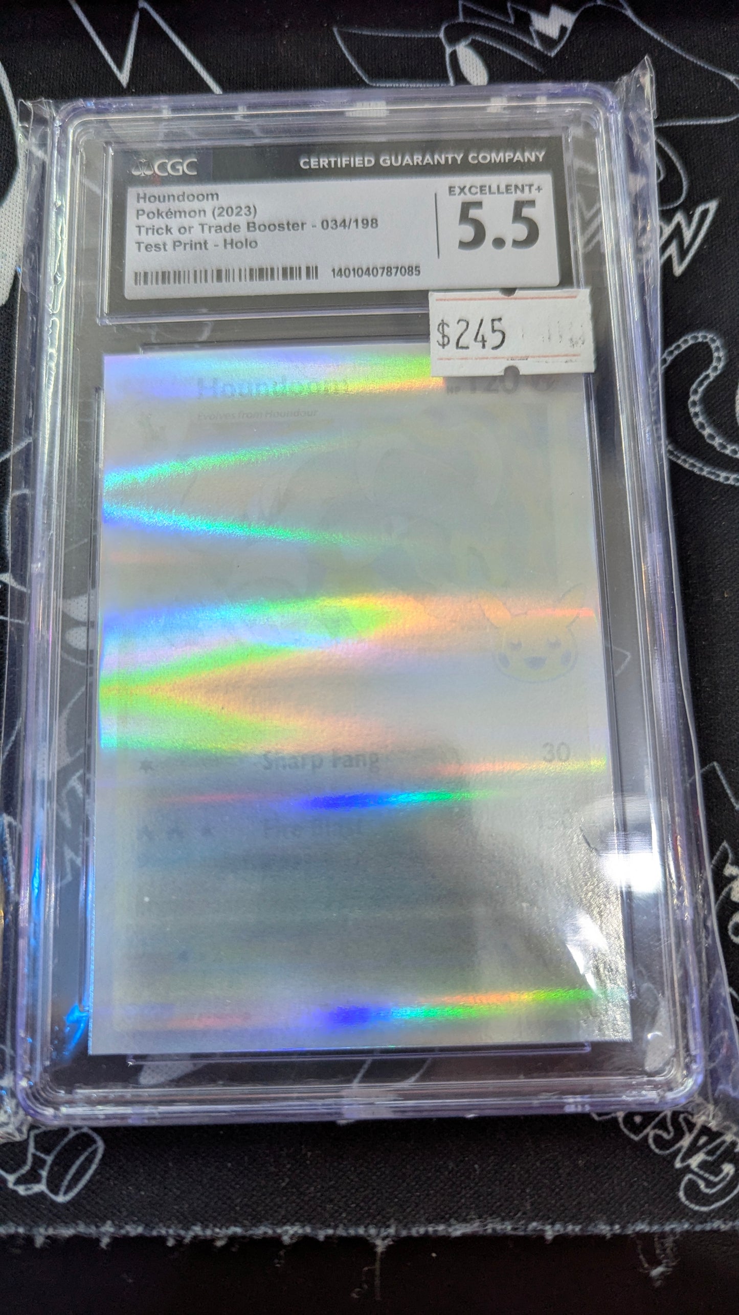 Houndoom - Trick or Trade - Test Print - CGC 5.5