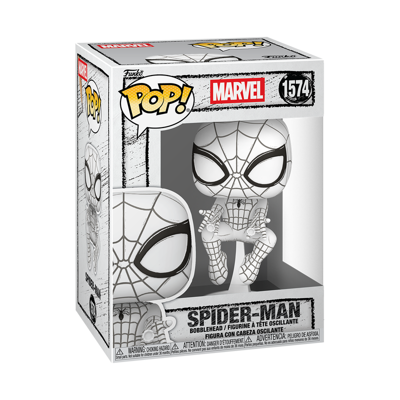 #1574 Sketched Spiderman Funko Pop