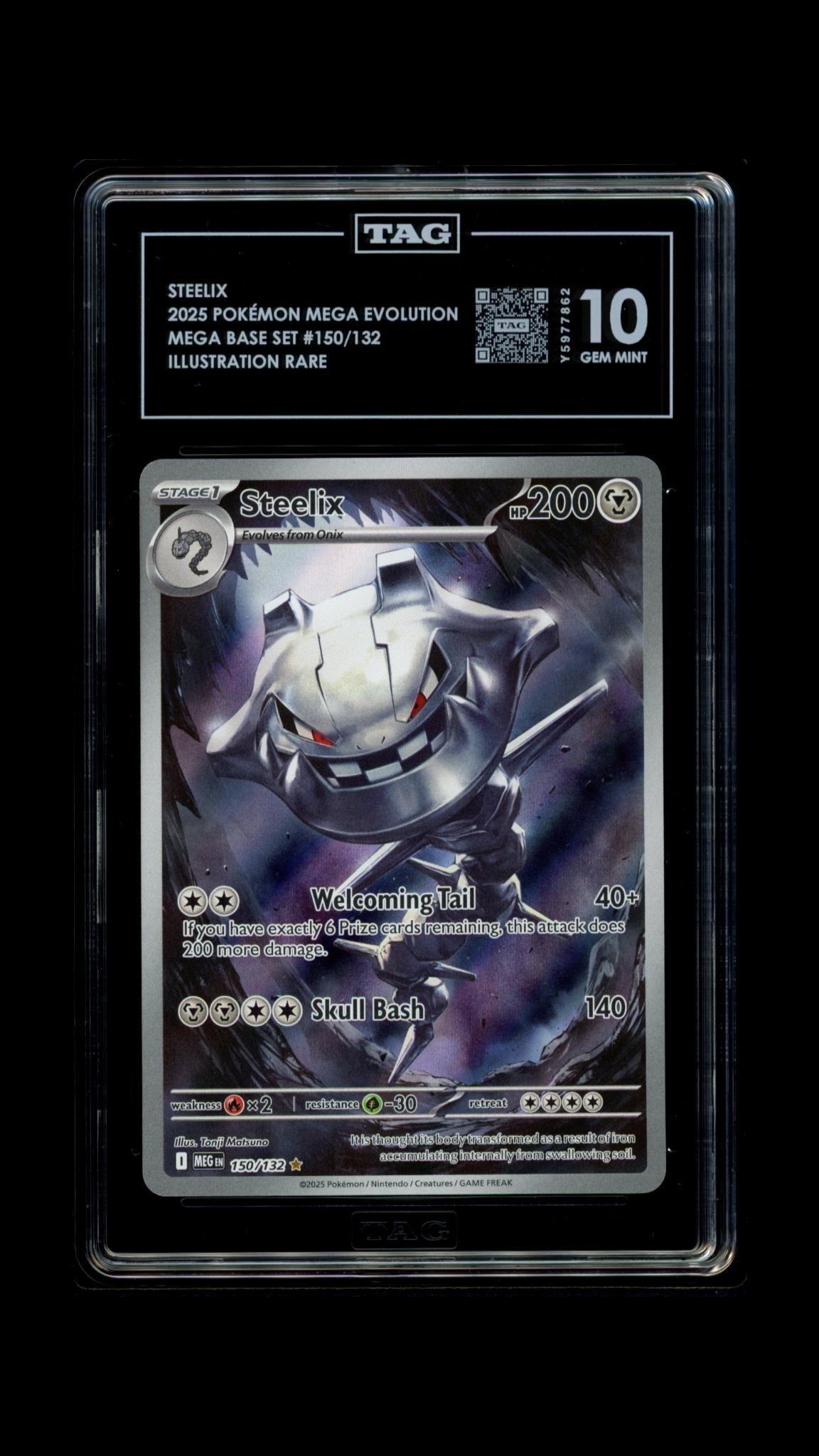 Steelix- #150 Mega Evolution Base Set- TAG 10