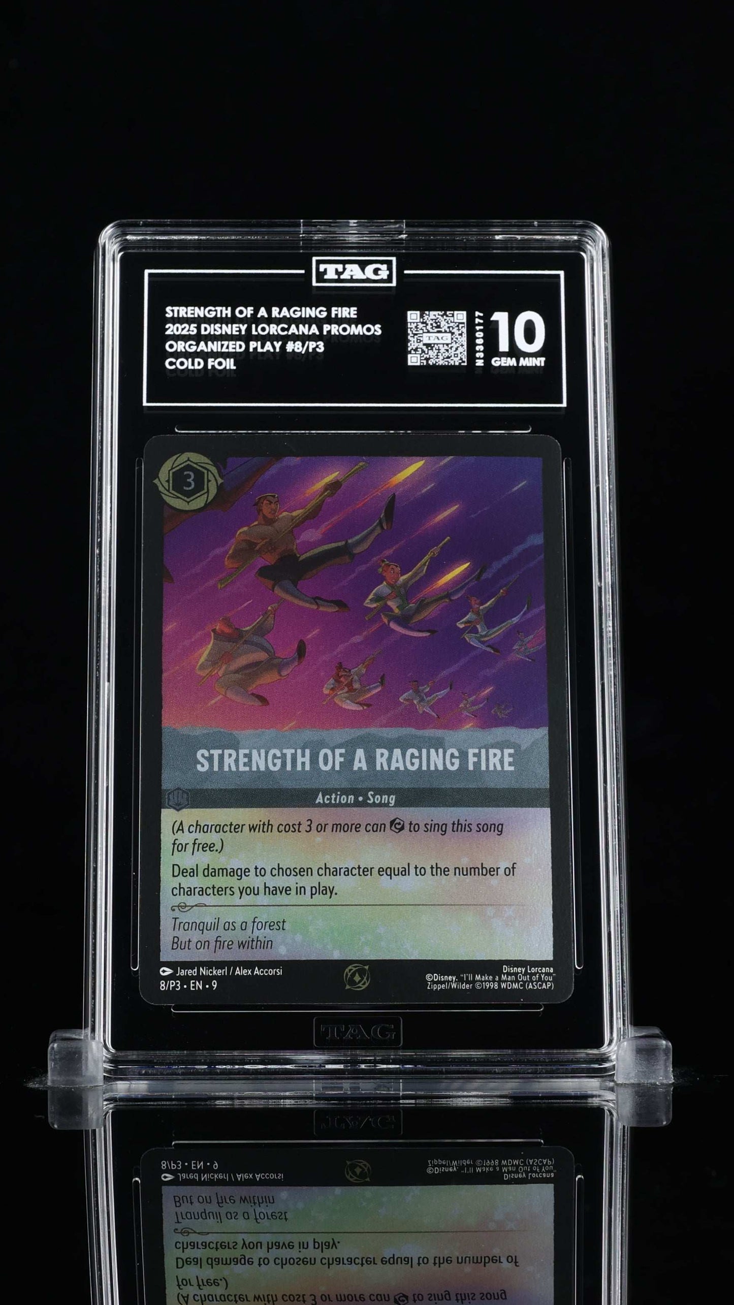 Strength of a Raging Fire- #8/P3 Lorcana Fabled- TAG 10