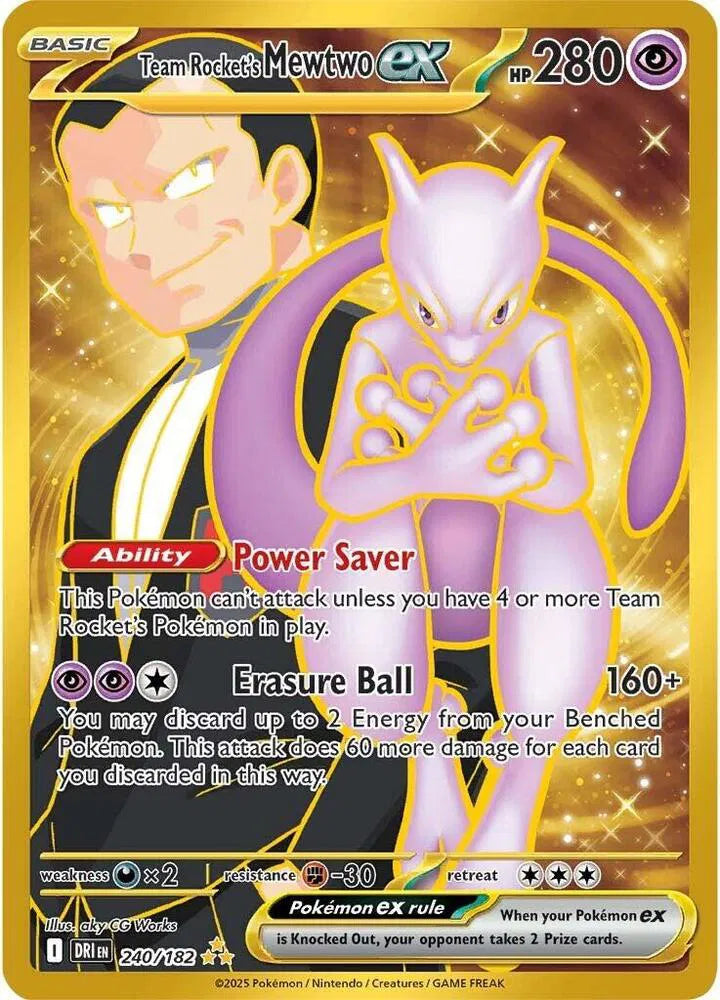 #240 Destined Rivals- Team Rocket's Mewtwo EX