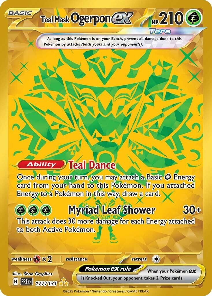 #177 Prismatic Evolutions- Teal Mask Ogerpon Ex
