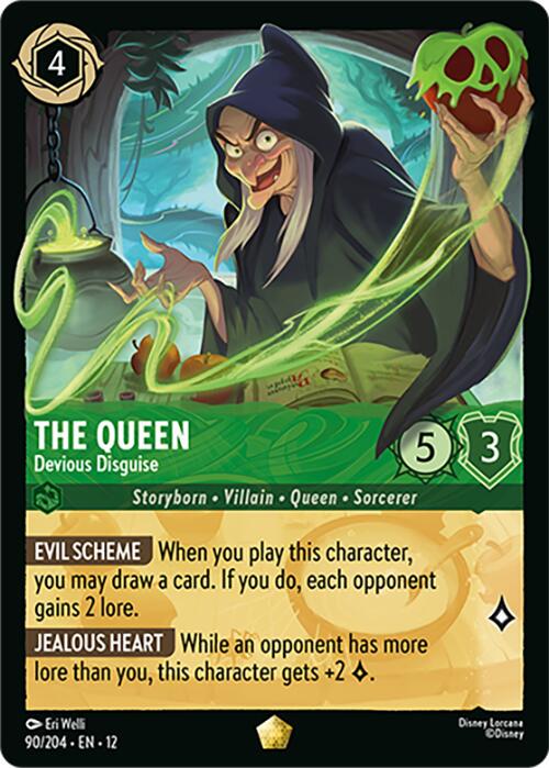 #90 Wilds Unknown- The Queen: Devious Disguise (Non- Holo) (Legendary)