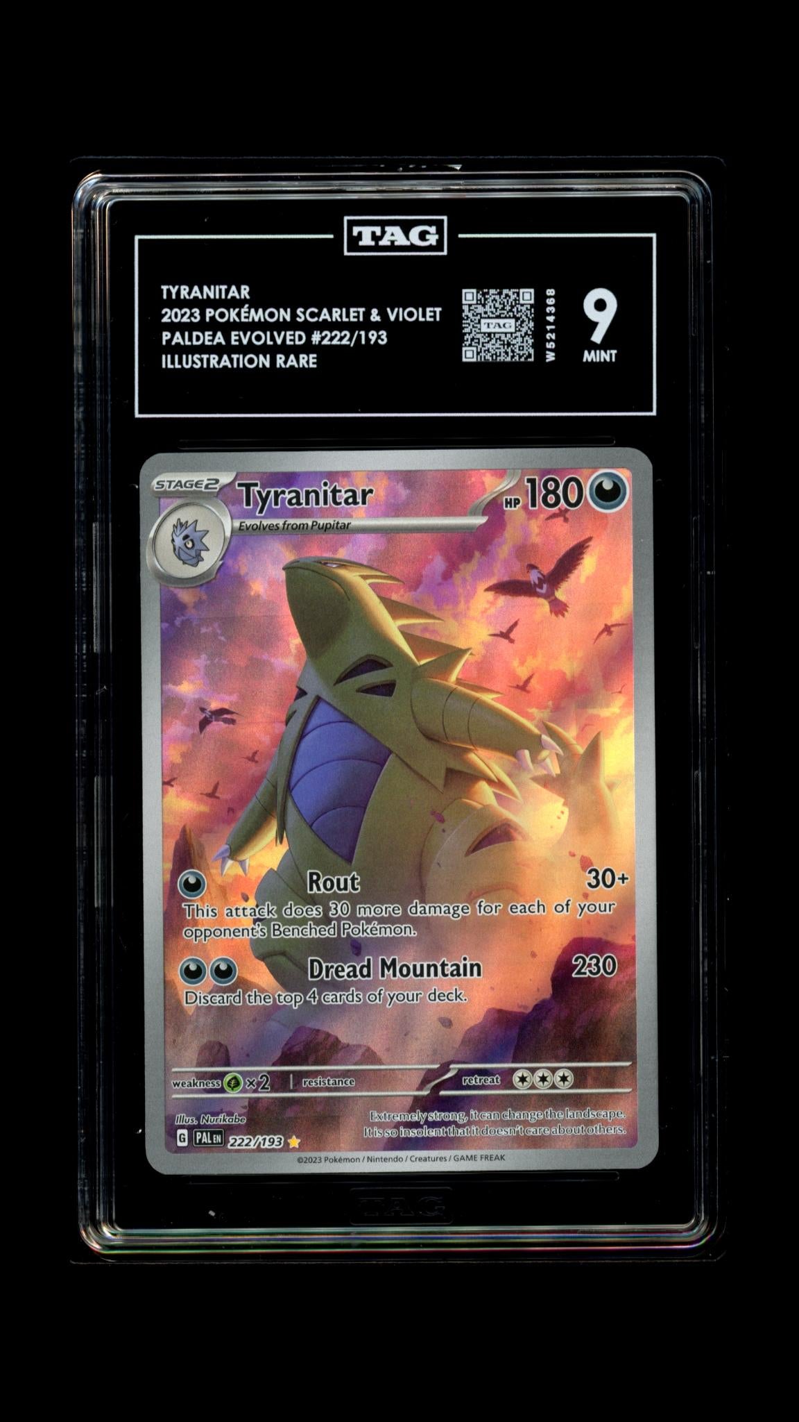 Tyranitar- #222 Paldea Evolved- TAG 9