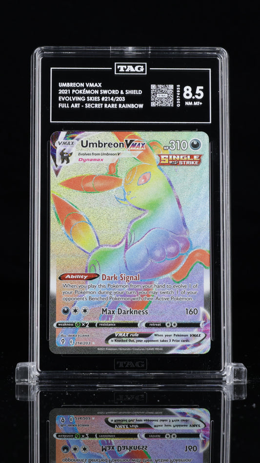 Umbreon Vmax- #214 Evolving Skies- TAG 8.5