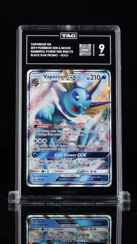 Vaporeon GX- #SM172 Sun & Moon Promos- TAG 9