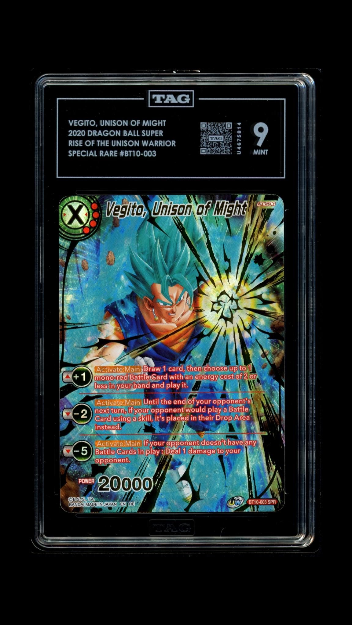 Vegito Unison of Might- Rise of the Unison Warrior #BT10-003- TAG 9