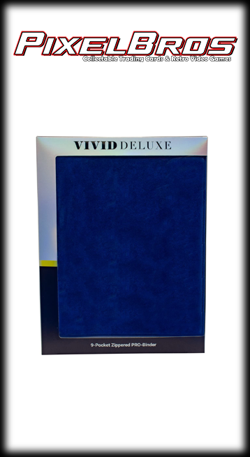 Ultra Pro Vivid Deluxe 9-Pocket Zippered Pro Binder- Blue