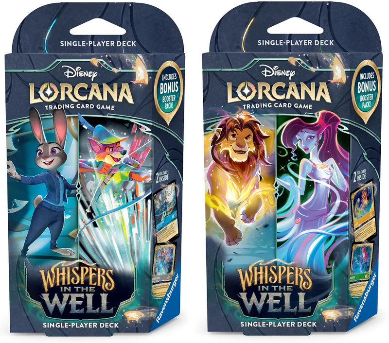 Disney Lorcana Whispers in the Well Starter Deck 2- pack