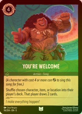 #96 Shimmering Skies- You're Welcome (Foil)