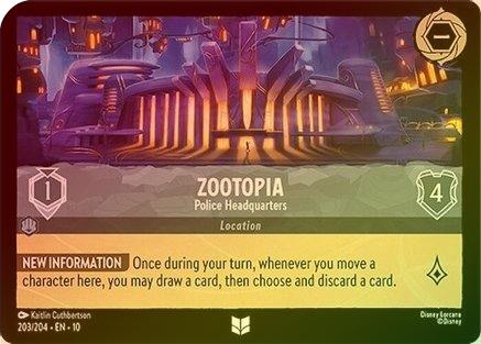 #203 Whispers in the Well- Zootopia (Police Headquarters) (Foil)