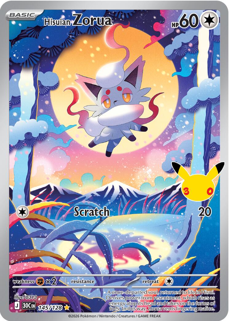#145 30th Celebration- Hisuian Zorua