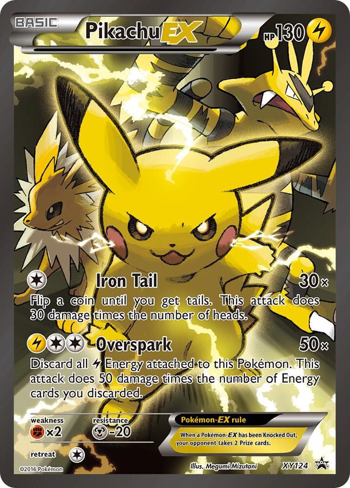 #XY124 XY Promo's - Pikachu EX (LP)