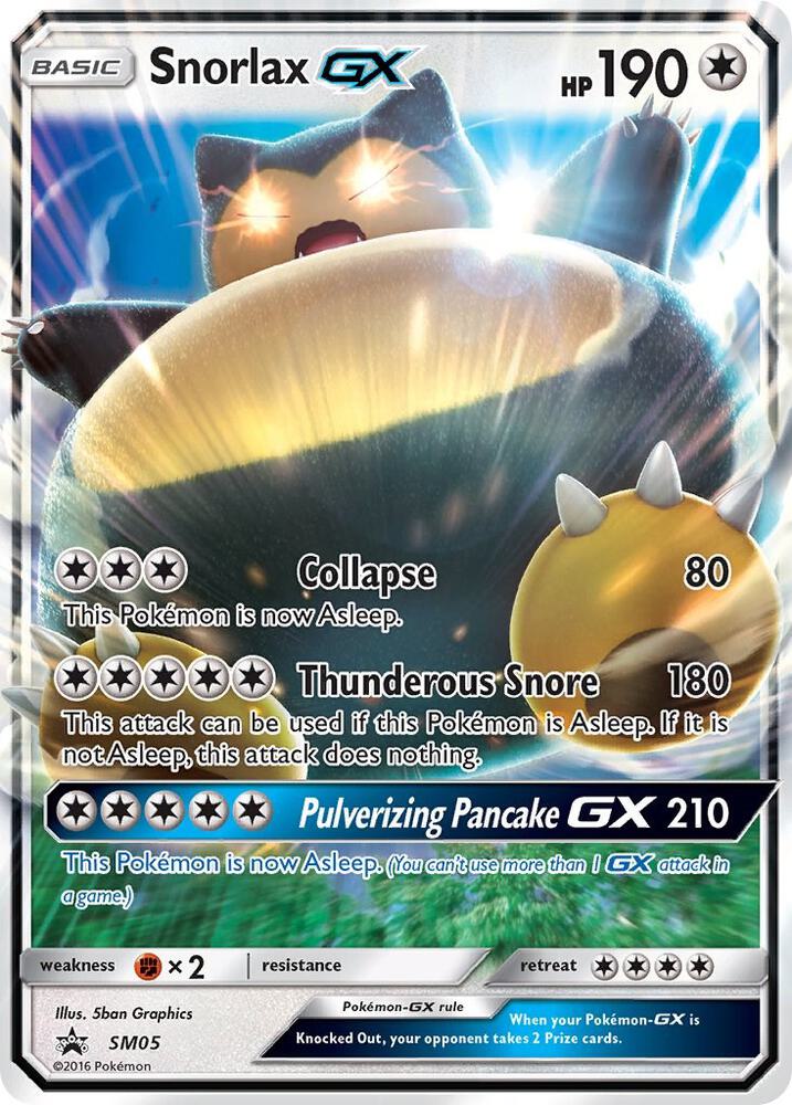 #SM05 Sun & Moon Promo's - Snorlax GX (LP)