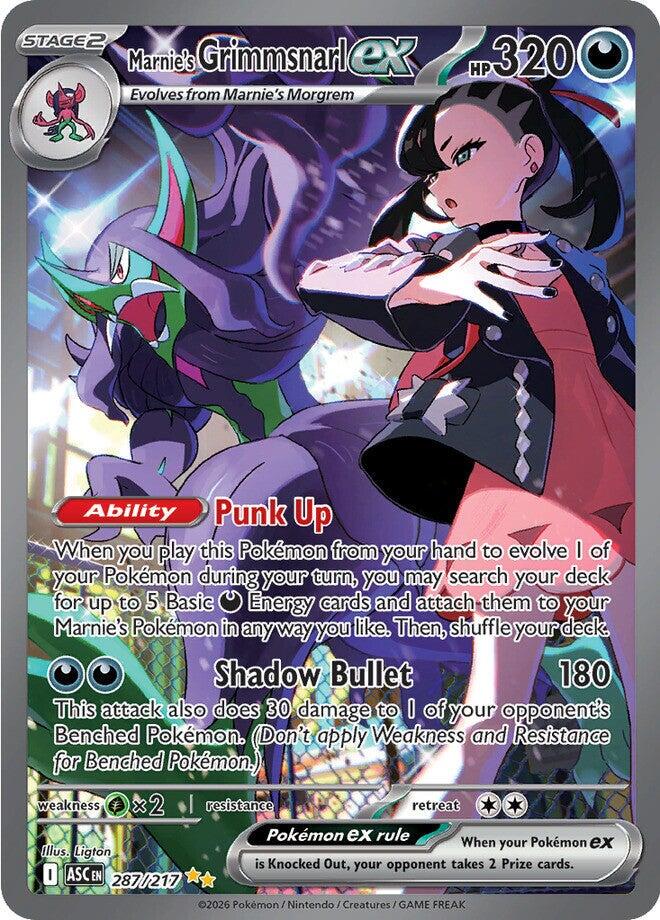 #287 Ascended Heros - Marnie's Grimmsnarl EX