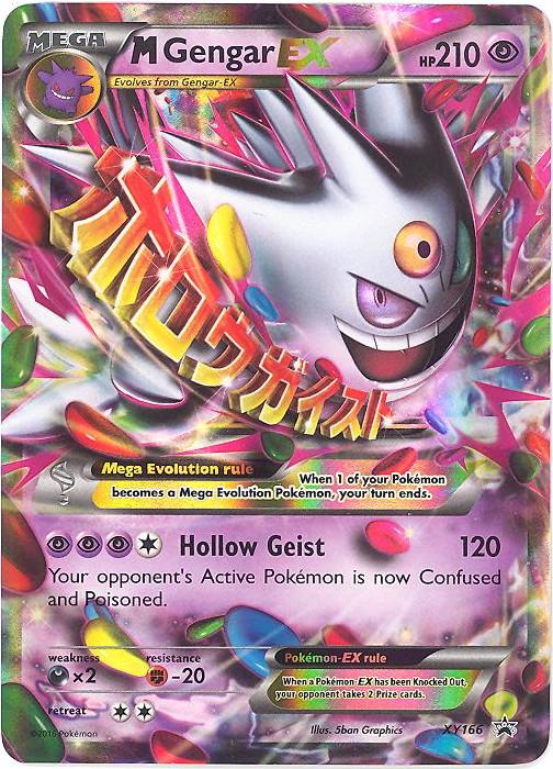 #XY 166 XY Promos- M Gengar EX (LP)