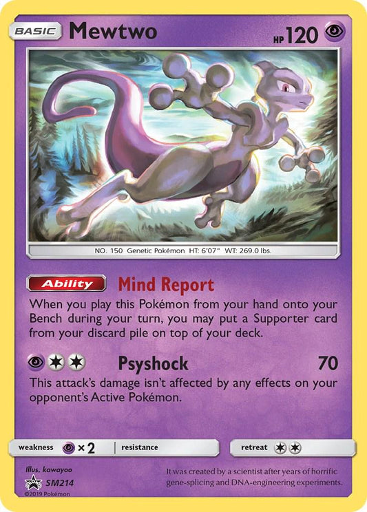 #SM214 Sun & Moon Promos- Mewtwo (HOLO)(LP)