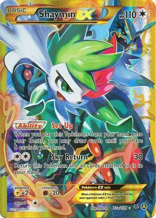 #77a Roaring Skies- Shaymin EX(MP)