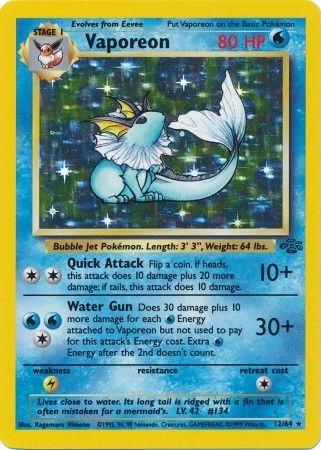 #12 Jungle - Vaporeon (HOLO)(MP)