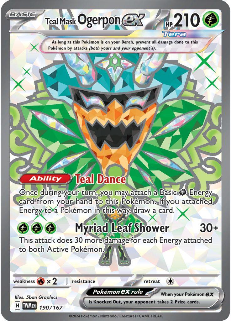 #190 Twilight Masquerade - Teal Mask Ogerpon EX