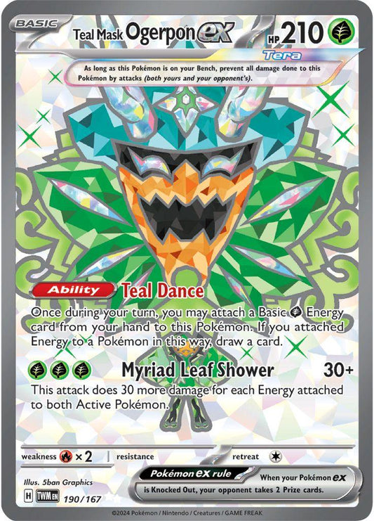 #190 Twilight Masquerade - Teal Mask Ogerpon EX