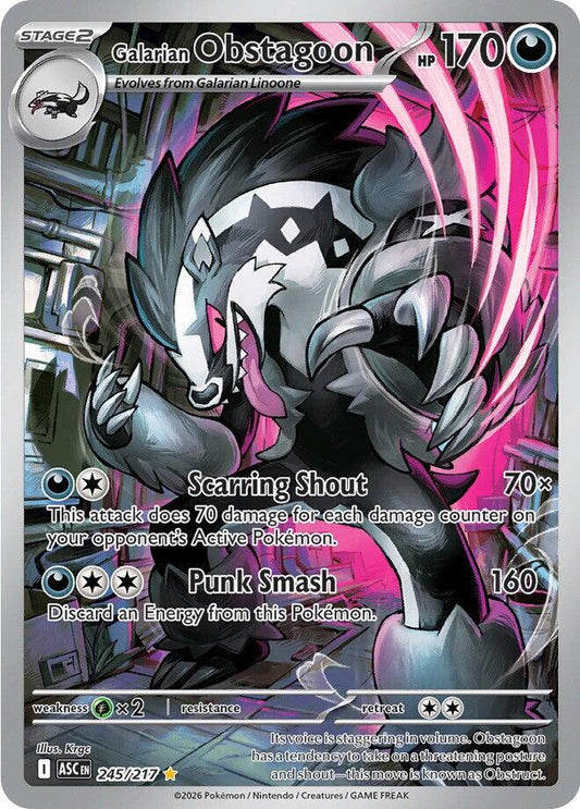 #245 Ascended Hero's - Galarian Obstagoon