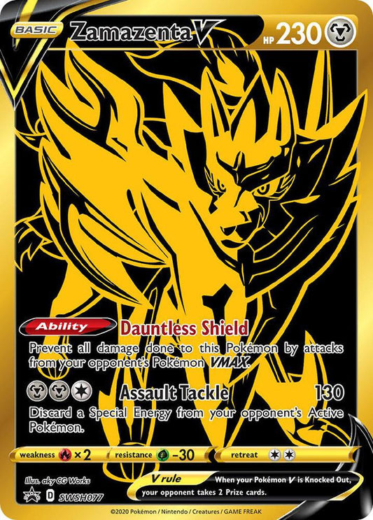 #SWSH077 Sword &amp; Shield Promo -Zamazenta V (Sealed)