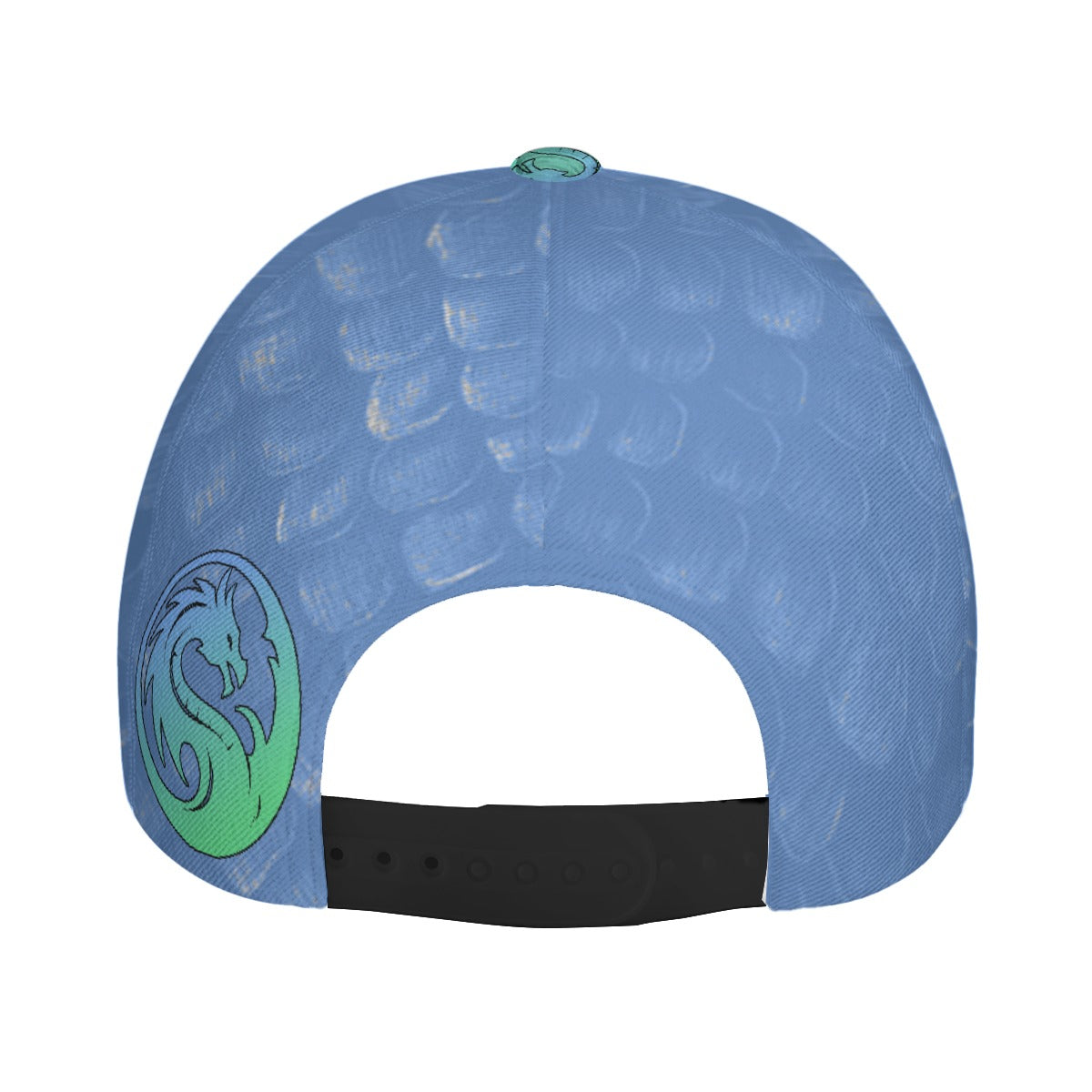 Mystic Dragon - All-Over Print Peaked Cap - Blue Scale