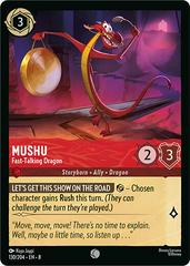 #130 Reign of Jafar- Mushu: Fast- Talking Dragon (Foil)
