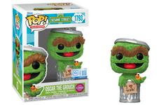 #1793 Oscar The Grouch Funko Pop (Flocked)
