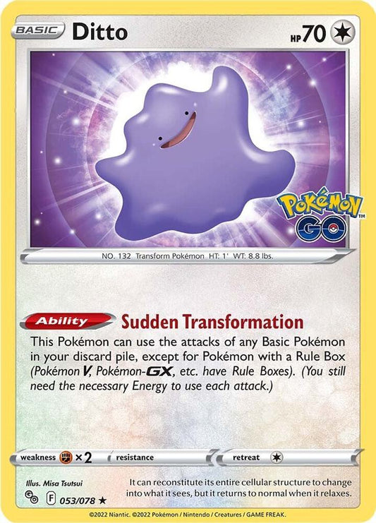 #53 Pokemon Go-  Ditto (Peeled) (LP)