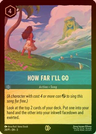 #28/P1Lorcana Promos- How Far I'll Go (Foil)