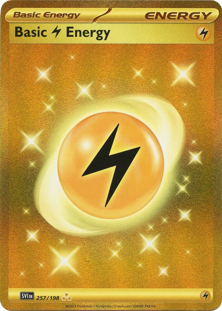 #257 Scarlet and Violet base set - Lightning energy