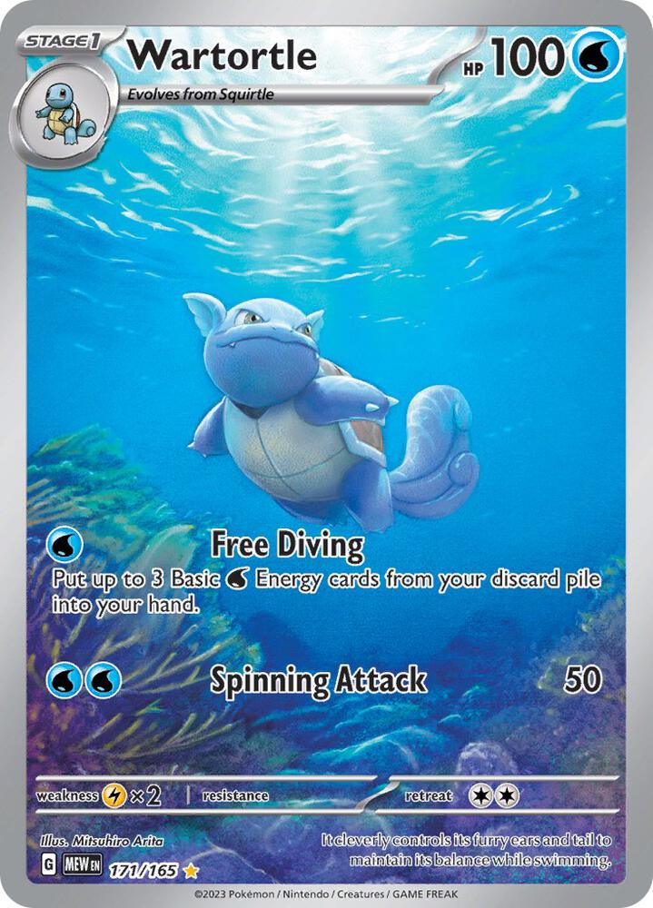 #171 Pokemon 151 - Wartortle (LP)