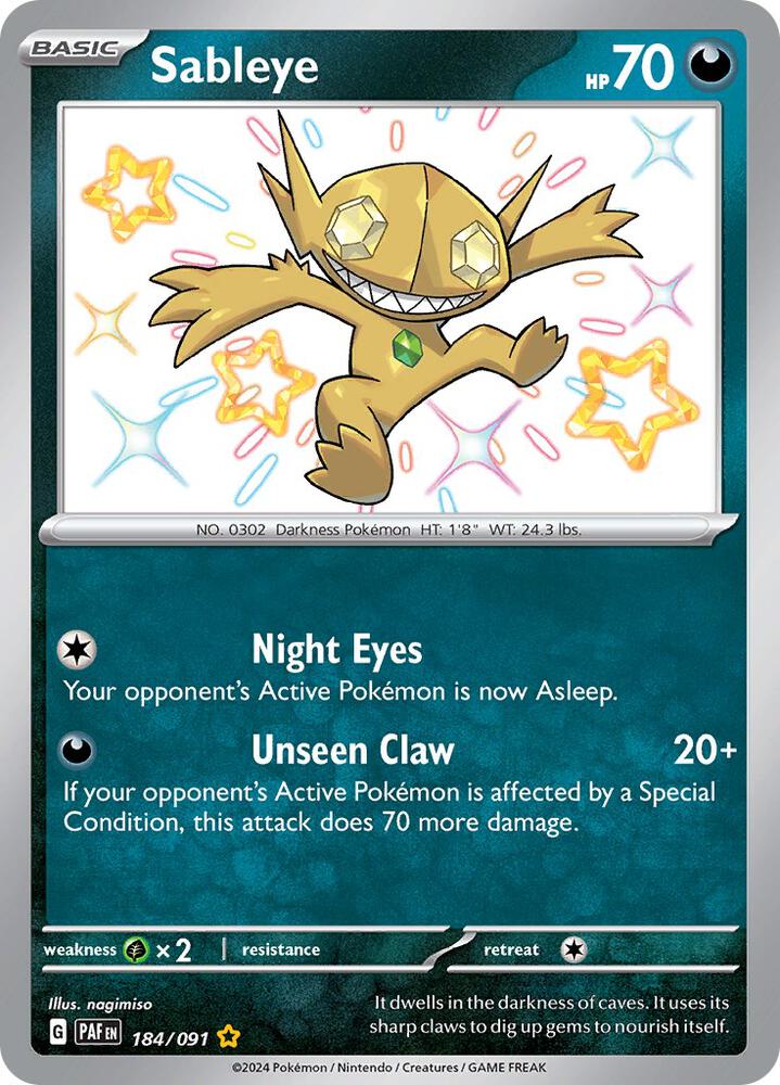 #184 Paldean Fates - Sableye