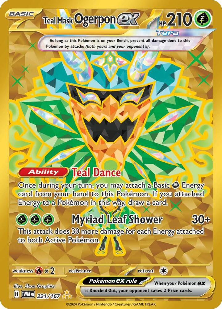#221 Twilight Masquerade - Teal Mask Ogerpon Ex