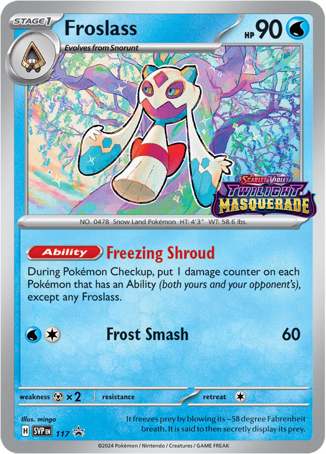 #117 Twilight Masquerade -Froslass (Stamped)