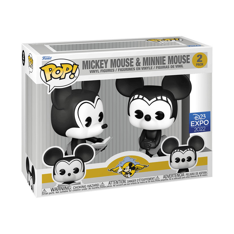 Mickey Mouse & Minnie Mouse Funko Pop (2 Pack)