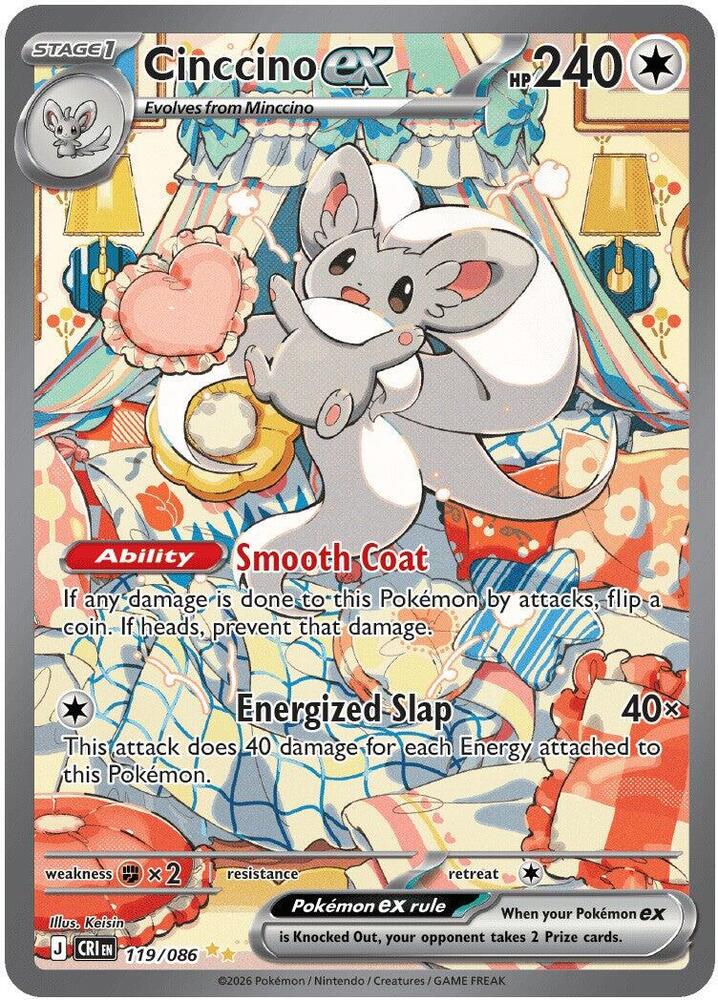 #119 Chaos Rising - Cinccino EX