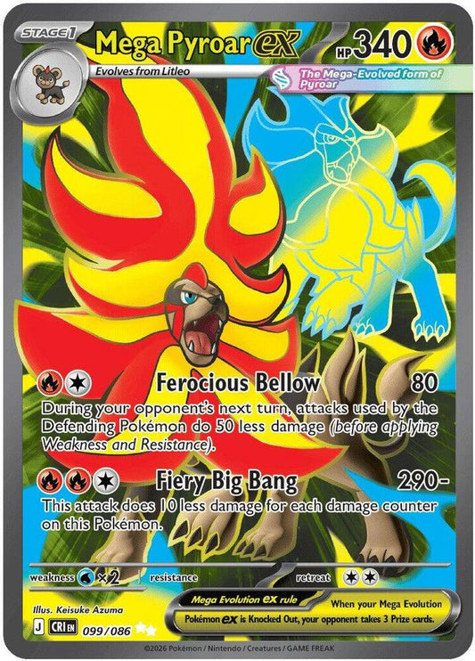 #99 Chaos Rising - Mega Pyroar ex
