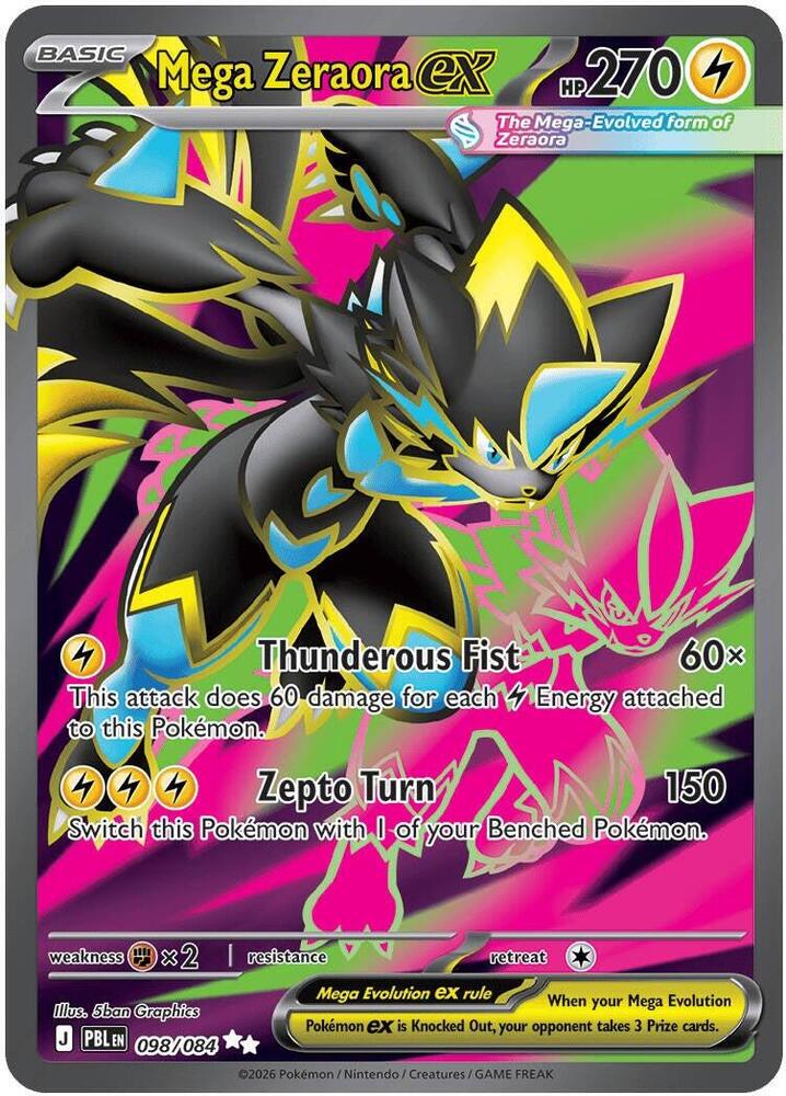 #98 Pitch Black - Mega Zeraora EX