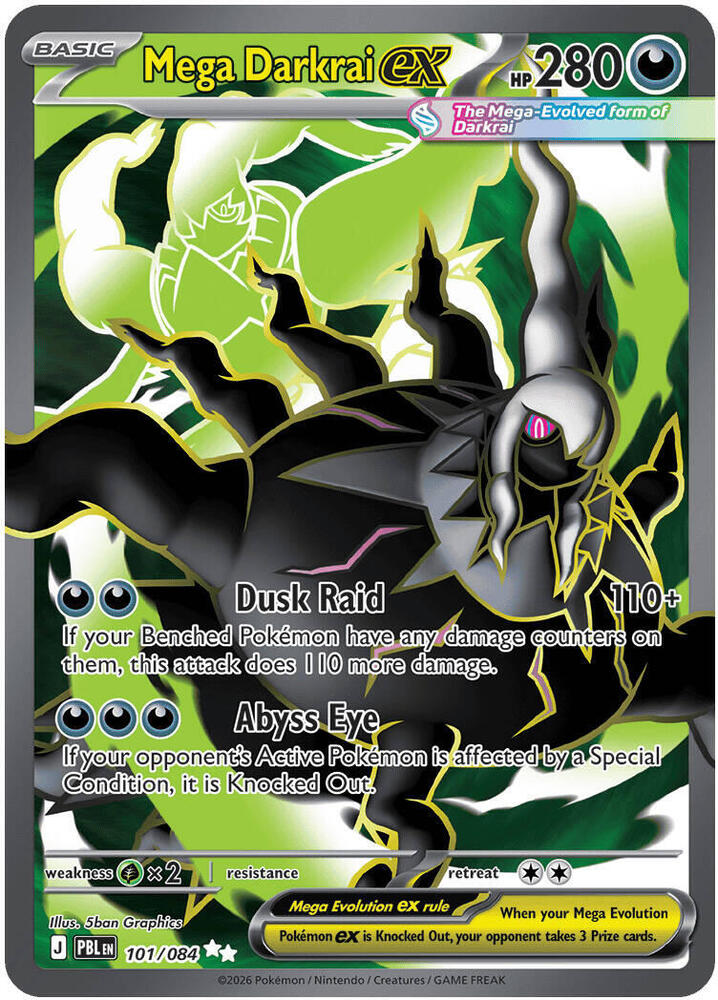 #101 Pitch Black - Mega Darkrai EX