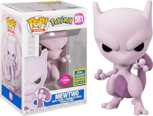 #581 Mewtwo Flocked Funko 2020 Summer Convention Limited Edition