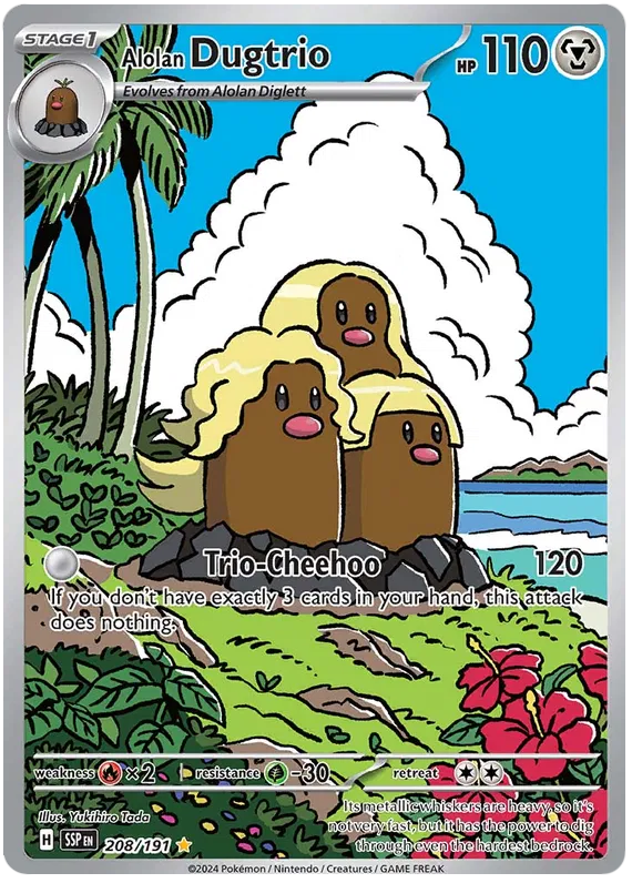 #208 Surging Sparks - Alolan Dugtrio