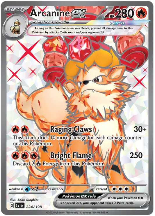 #224 Scarlet & Violet - Arcanine EX