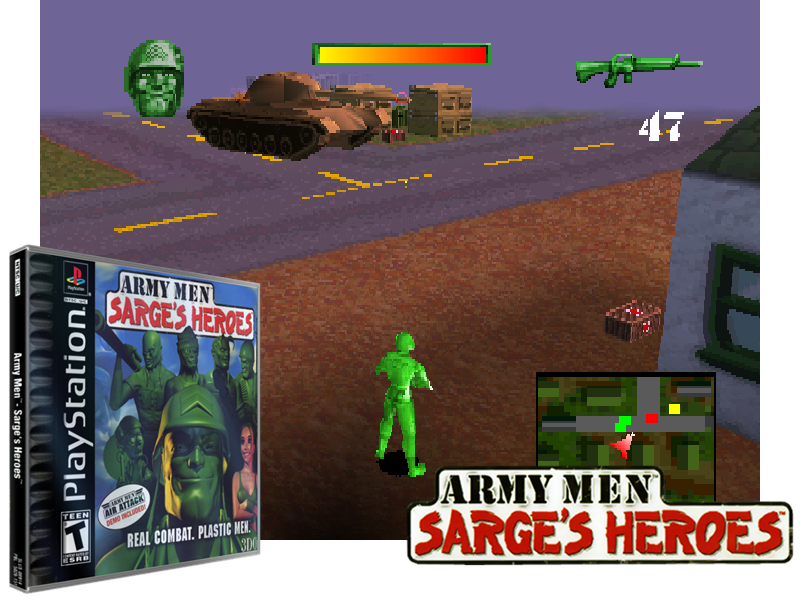 Army Men: Sarge's Heroes (PlayStation 1) - Complete in Case