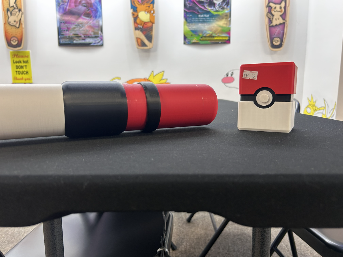 Pokeball themed Deck Box & Playmat Tube