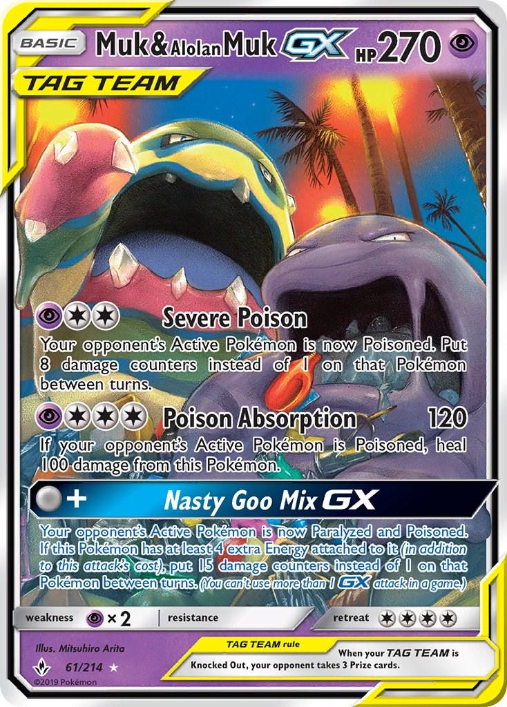 #61 Unbroken Bonds- Muk & Alolan Muk GX