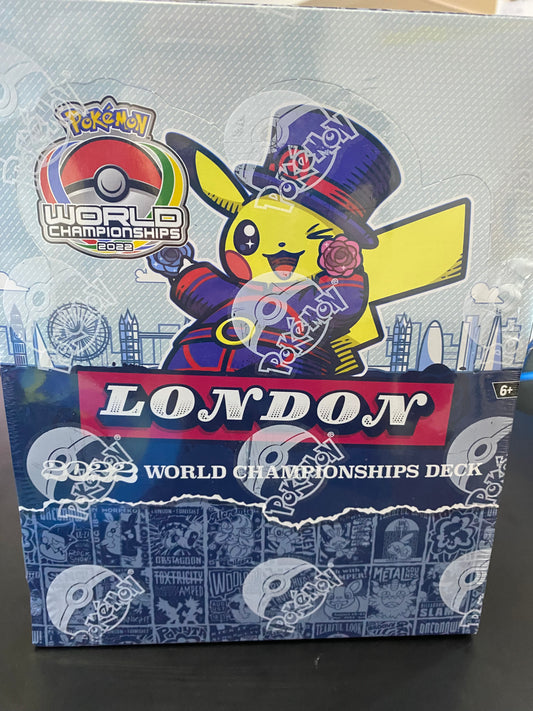 Pokemon Worlds Sealed Championship Deck Sealed Case of 8- London 2022